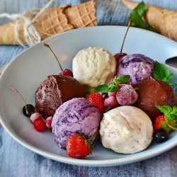 receta helado de avellanas