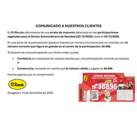 Comunicado Lotería