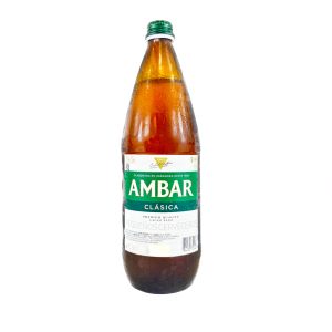 CERVEZA AMBAR CRISTAL 1L